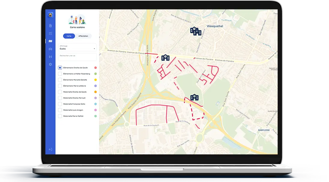 Capture d’écran de Scolariz sur ordinateur